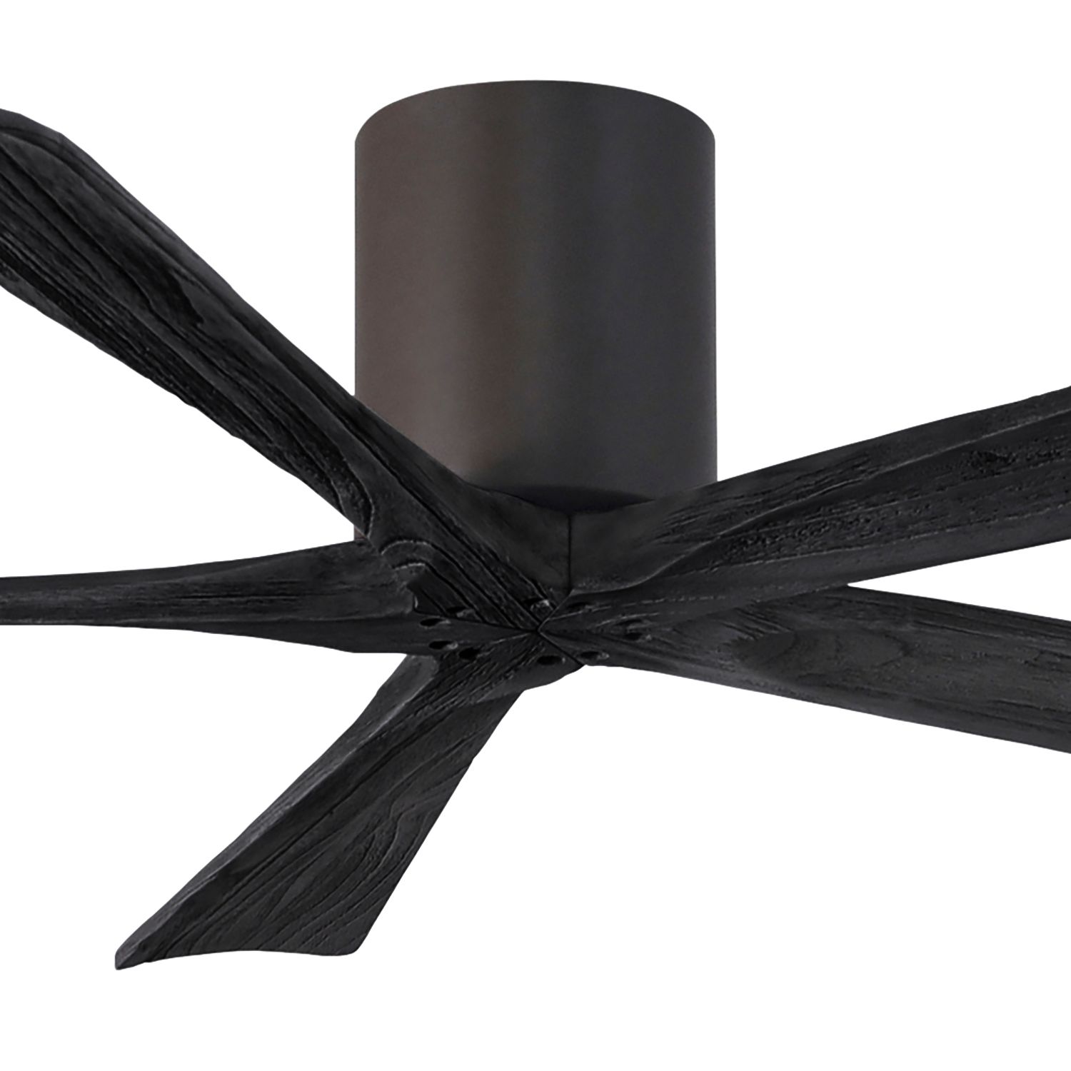 Image 2 60" Matthews Irene-5H Bronze and Black Hugger Ceiling Fan with Remote more views