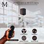 60" Matthews Irene-5H Bronze and White Hugger Ceiling Fan with Remote