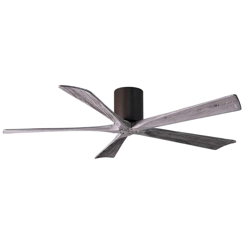 Image 1 60" Matthews Irene-5H Bronze Barnwood Hugger Ceiling Fan with Remote
