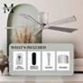 7_60" Matthews Irene-5H Damp Barn Wood Hugger Ceiling Fan with Remote more views