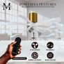 60" Matthews Irene-5H Damp Brass White Hugger Ceiling Fan with Remote