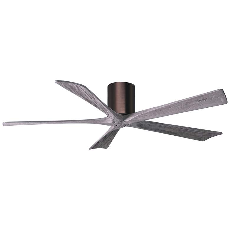 Image 1 60" Matthews Irene-5H Damp Bronze Barnwood Hugger Fan with Remote