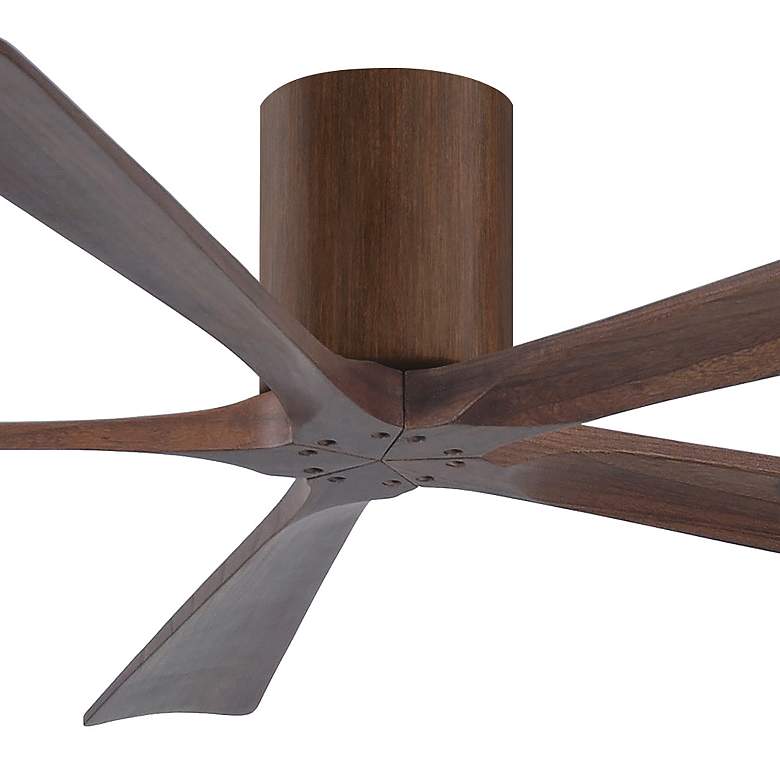 Image 2 60" Matthews Irene-5H Damp Walnut Hugger Ceiling Fan with Remote more views