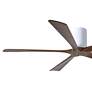 3_60" Matthews Irene-5H Damp White Walnut Hugger Ceiling Fan with Remote more views