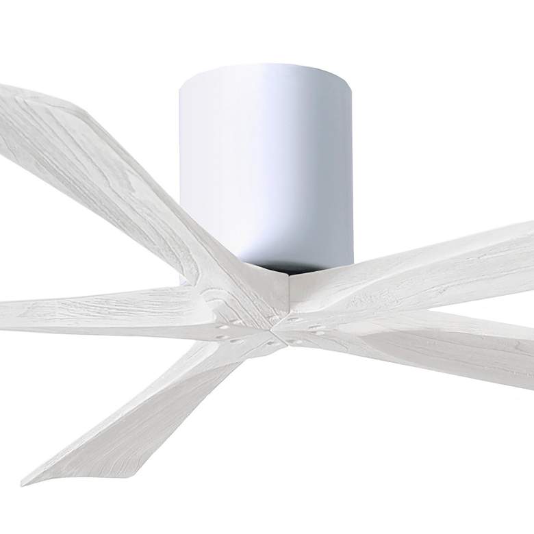 Image 2 60" Matthews Irene-5H Gloss White Hugger Ceiling Fan with Remote more views