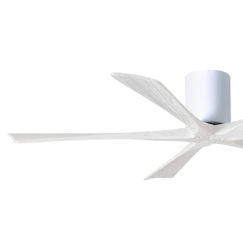 Image 3 60" Matthews Irene-5H Gloss White Hugger Ceiling Fan with Remote more views