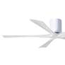 3_60" Matthews Irene-5H Gloss White Hugger Ceiling Fan with Remote more views