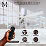 60" Matthews Irene-5H Gloss White Hugger Ceiling Fan with Remote
