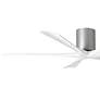 3_60" Matthews Irene-5H Nickel and White Hugger Ceiling Fan with Remote more views