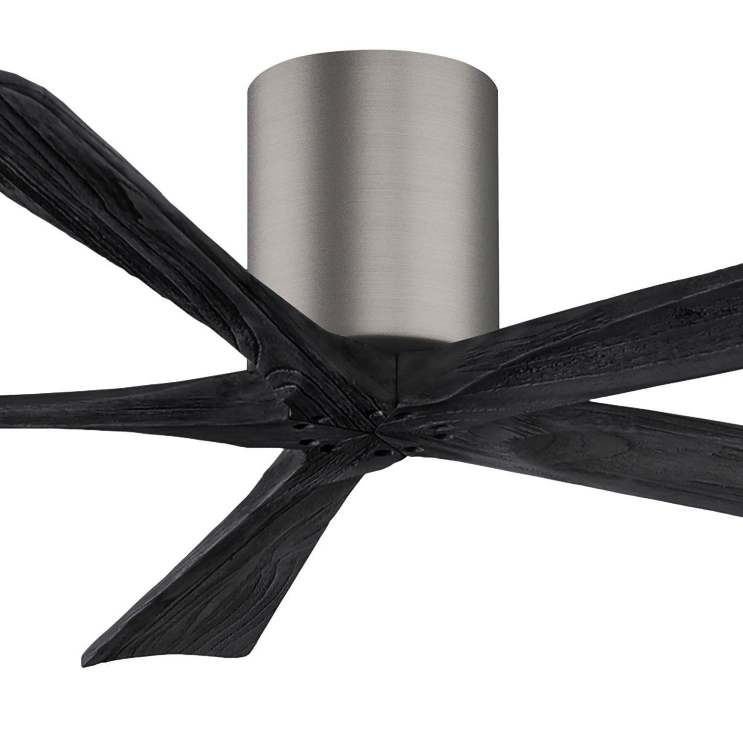 Image 2 60" Matthews Irene-5H Pewter and Black Hugger Ceiling Fan with Remote more views