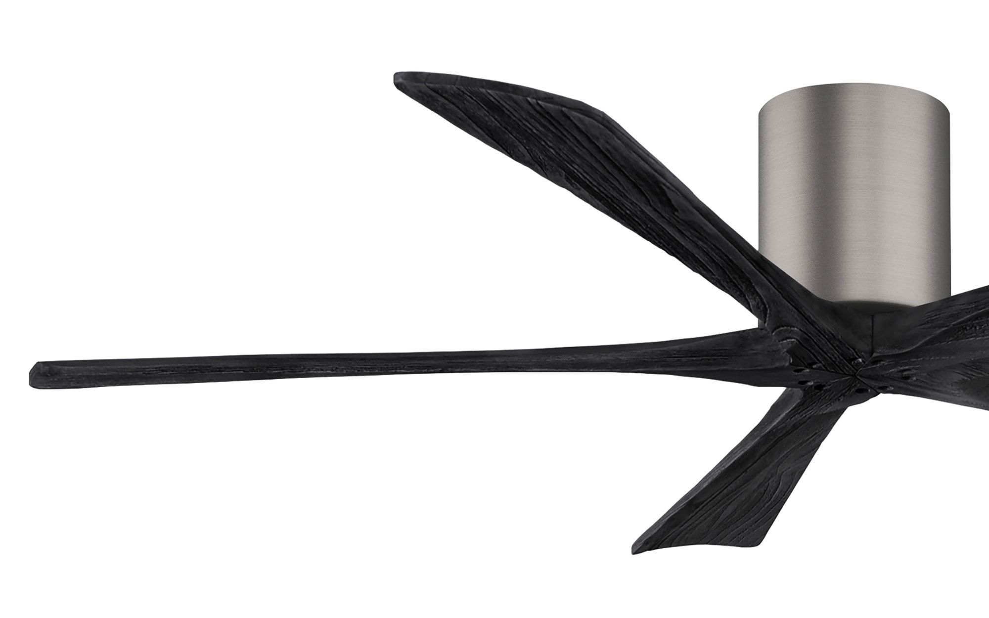 Image 3 60" Matthews Irene-5H Pewter and Black Hugger Ceiling Fan with Remote more views