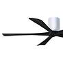 3_60" Matthews Irene-5H White and Black Hugger Ceiling Fan with Remote more views