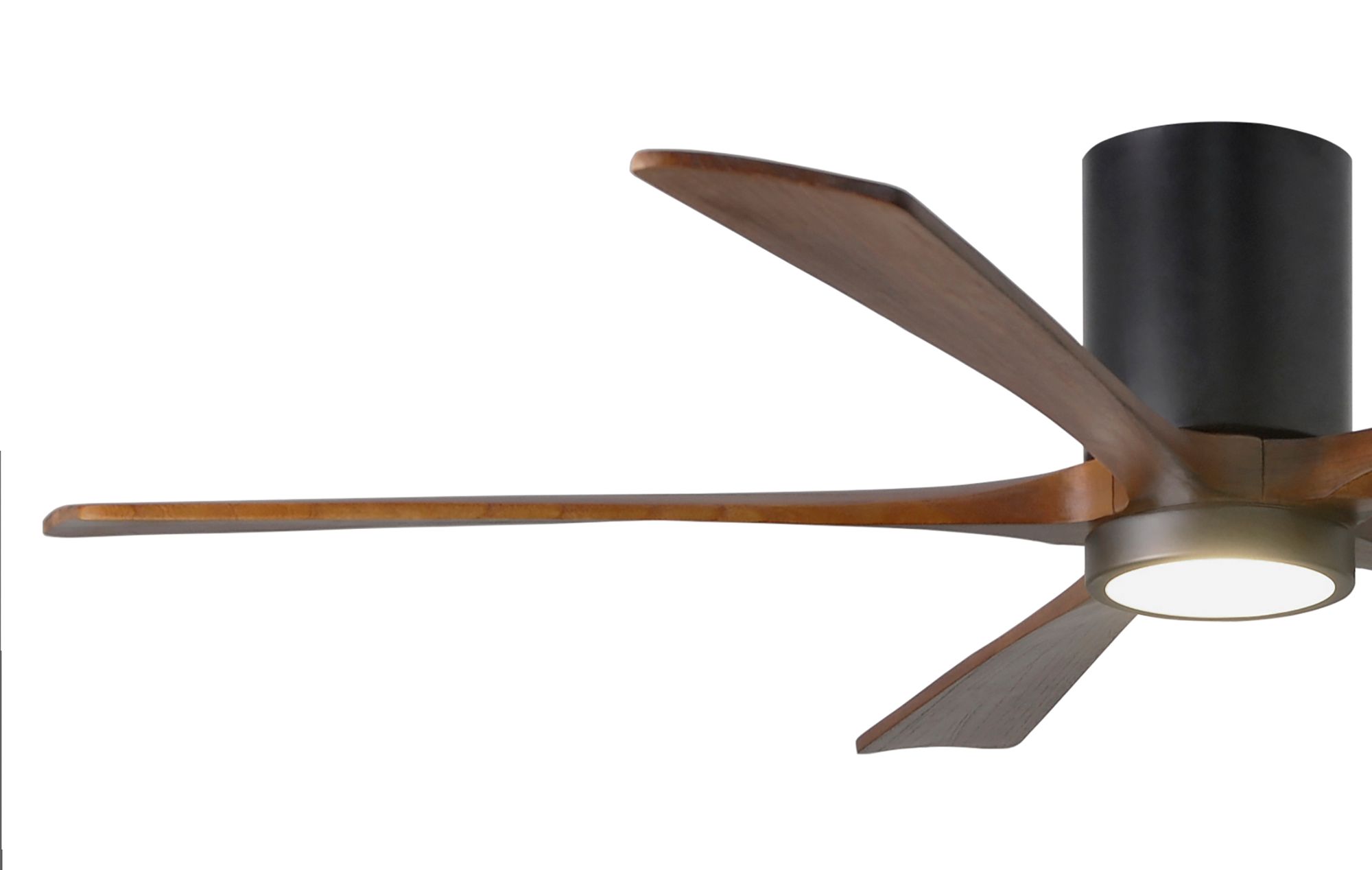 Image 6 60" Matthews Irene-5HLK Black and Walnut LED Ceiling Fan more views