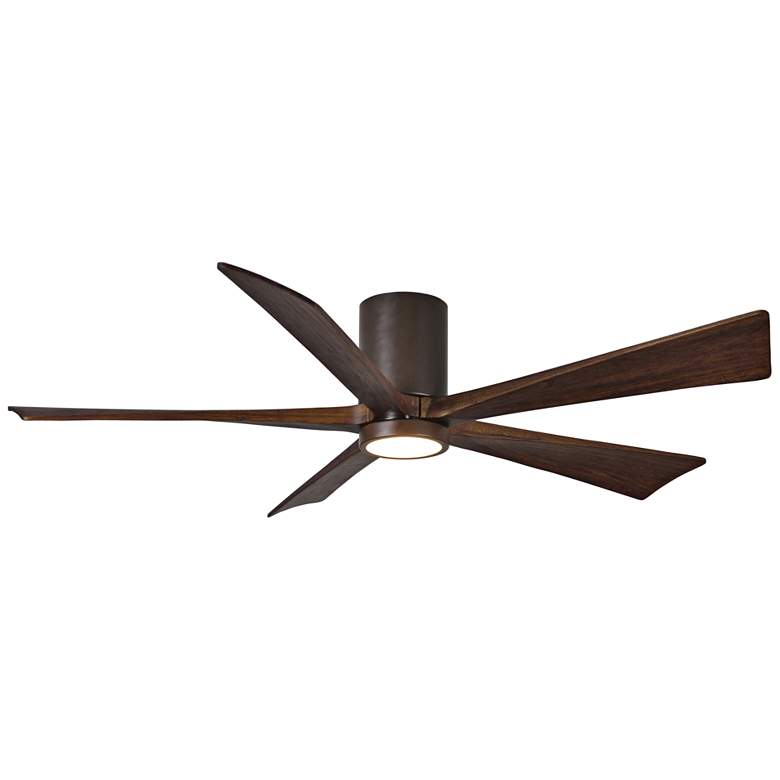 Image 2 60" Matthews Irene-5HLK Bronze Hugger LED Ceiling Fan with Remote