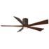 60" Matthews Irene-5HLK Bronze Hugger LED Ceiling Fan with Remote