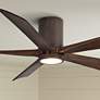 60" Matthews Irene-5HLK Bronze Hugger LED Ceiling Fan with Remote