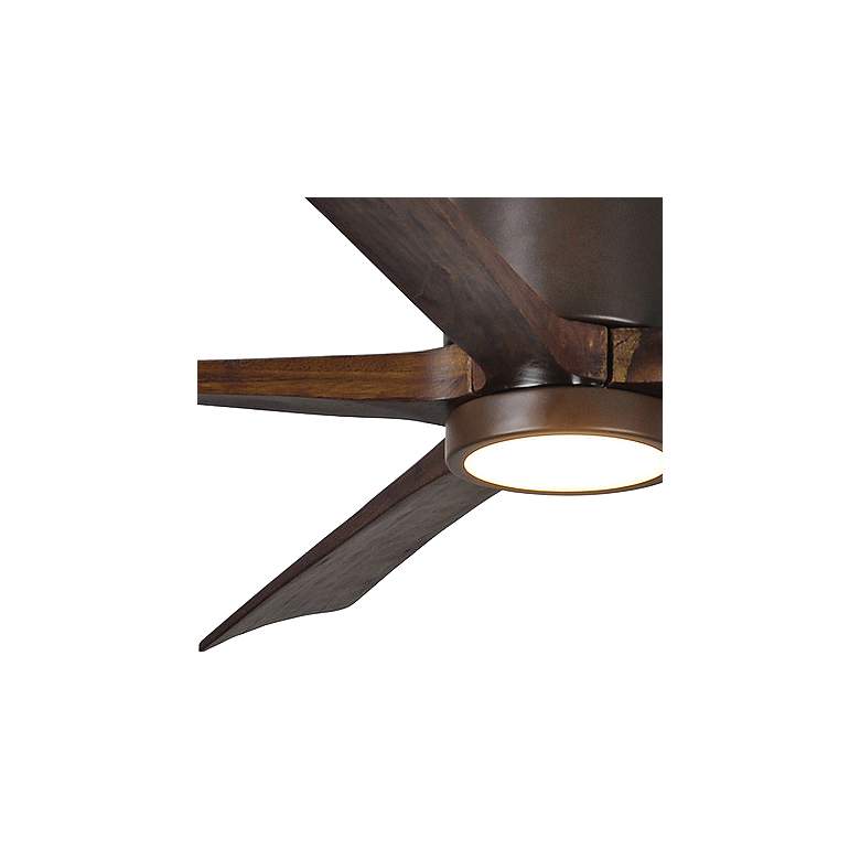 Image 3 60" Matthews Irene-5HLK Bronze Hugger LED Ceiling Fan with Remote more views