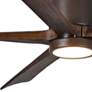 60" Matthews Irene-5HLK Bronze Hugger LED Ceiling Fan with Remote