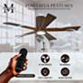 60" Matthews Irene-5HLK Bronze Hugger LED Ceiling Fan with Remote