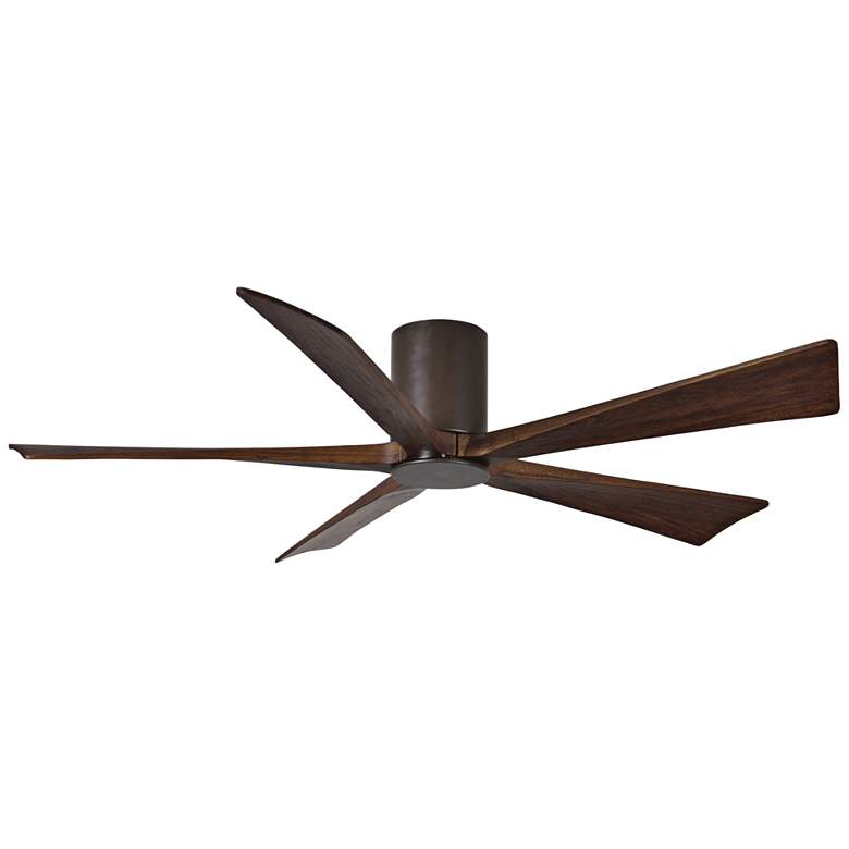 60&quot; Matthews Irene-5HLK Bronze Hugger LED Ceiling Fan with Remote more views