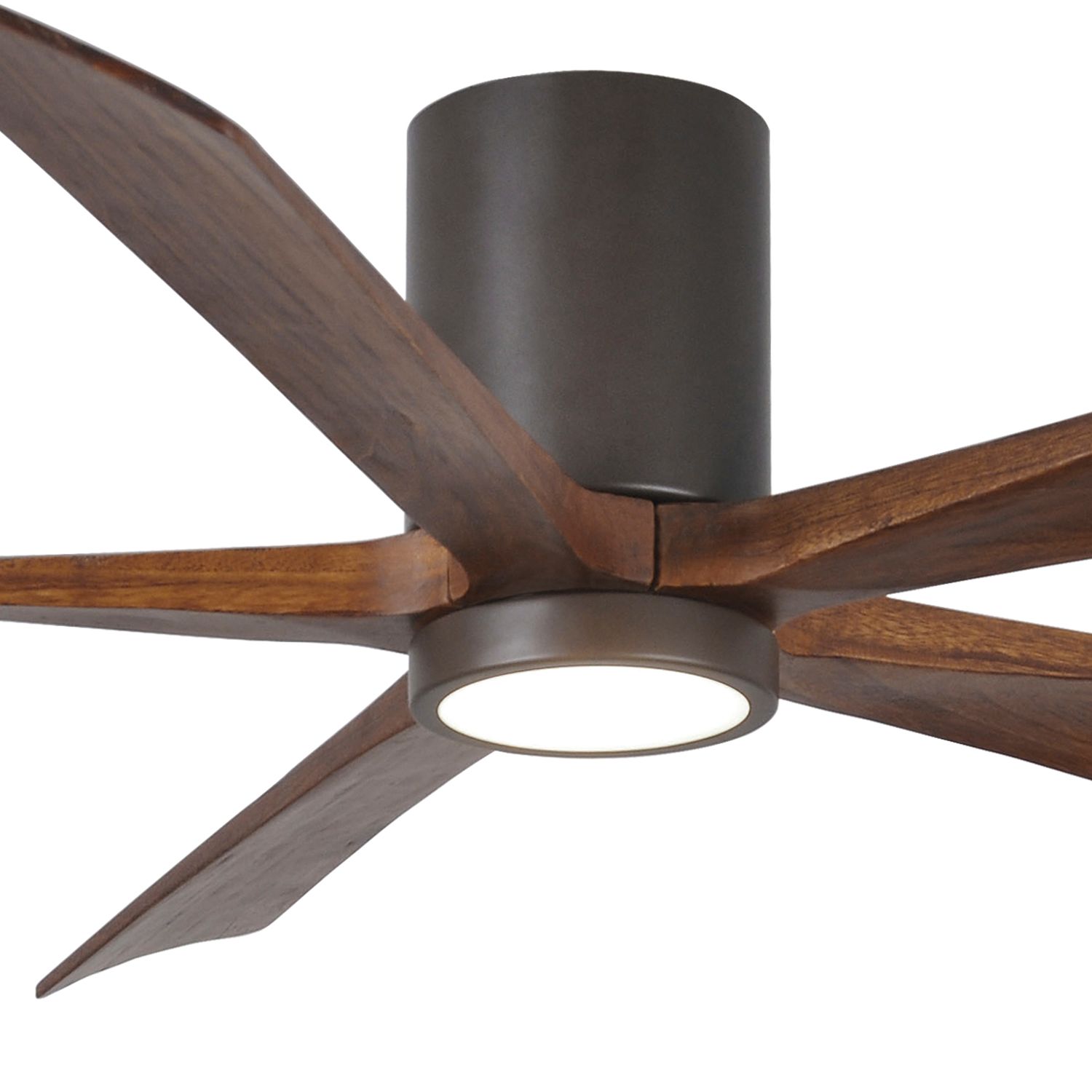 Image 6 60" Matthews Irene-5HLK Bronze Hugger LED Ceiling Fan with Remote more views