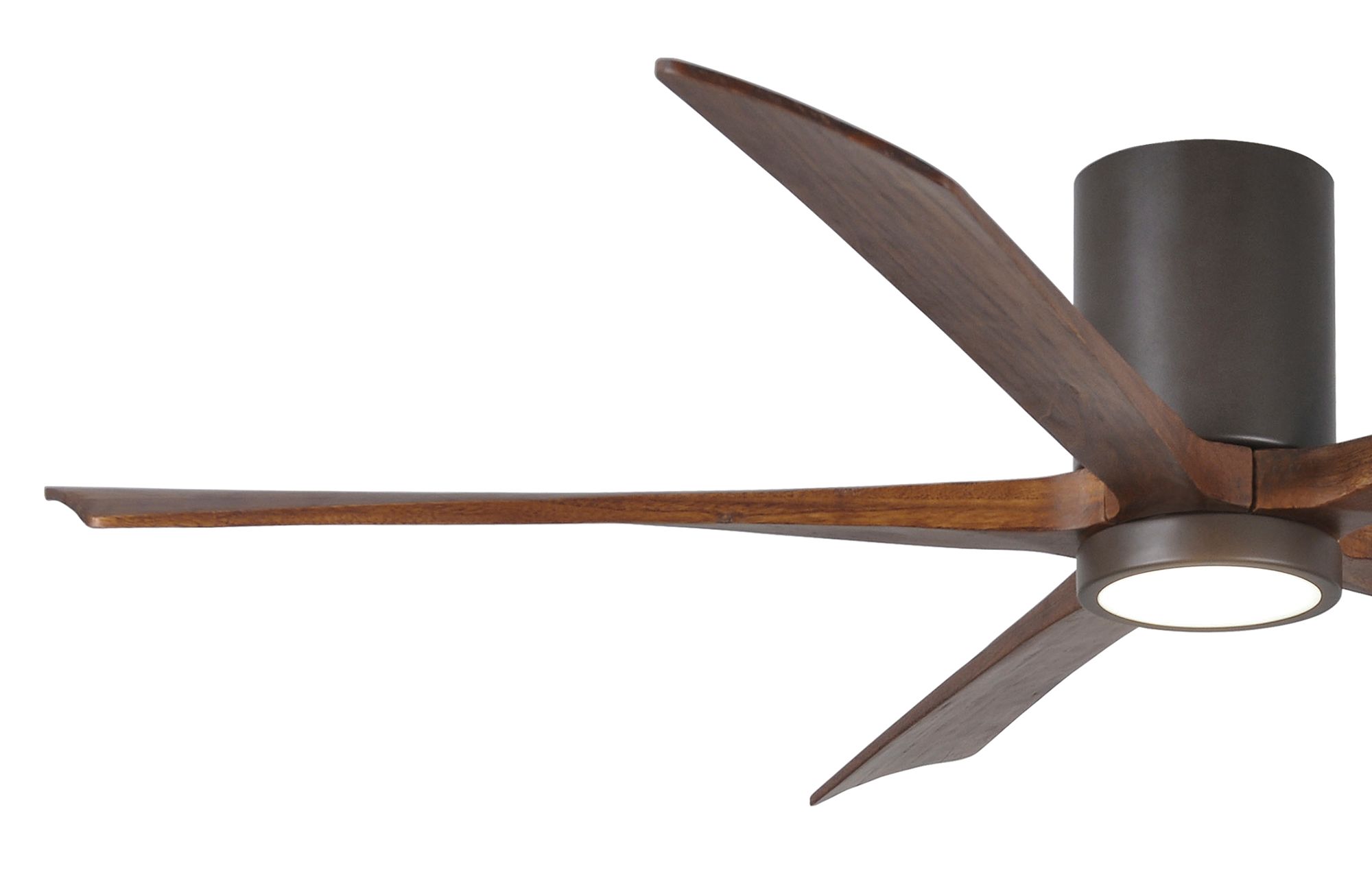 Image 7 60" Matthews Irene-5HLK Bronze Hugger LED Ceiling Fan with Remote more views