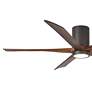 60" Matthews Irene-5HLK Bronze Hugger LED Ceiling Fan with Remote
