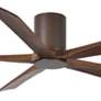 60" Matthews Irene-5HLK Bronze Hugger LED Ceiling Fan with Remote