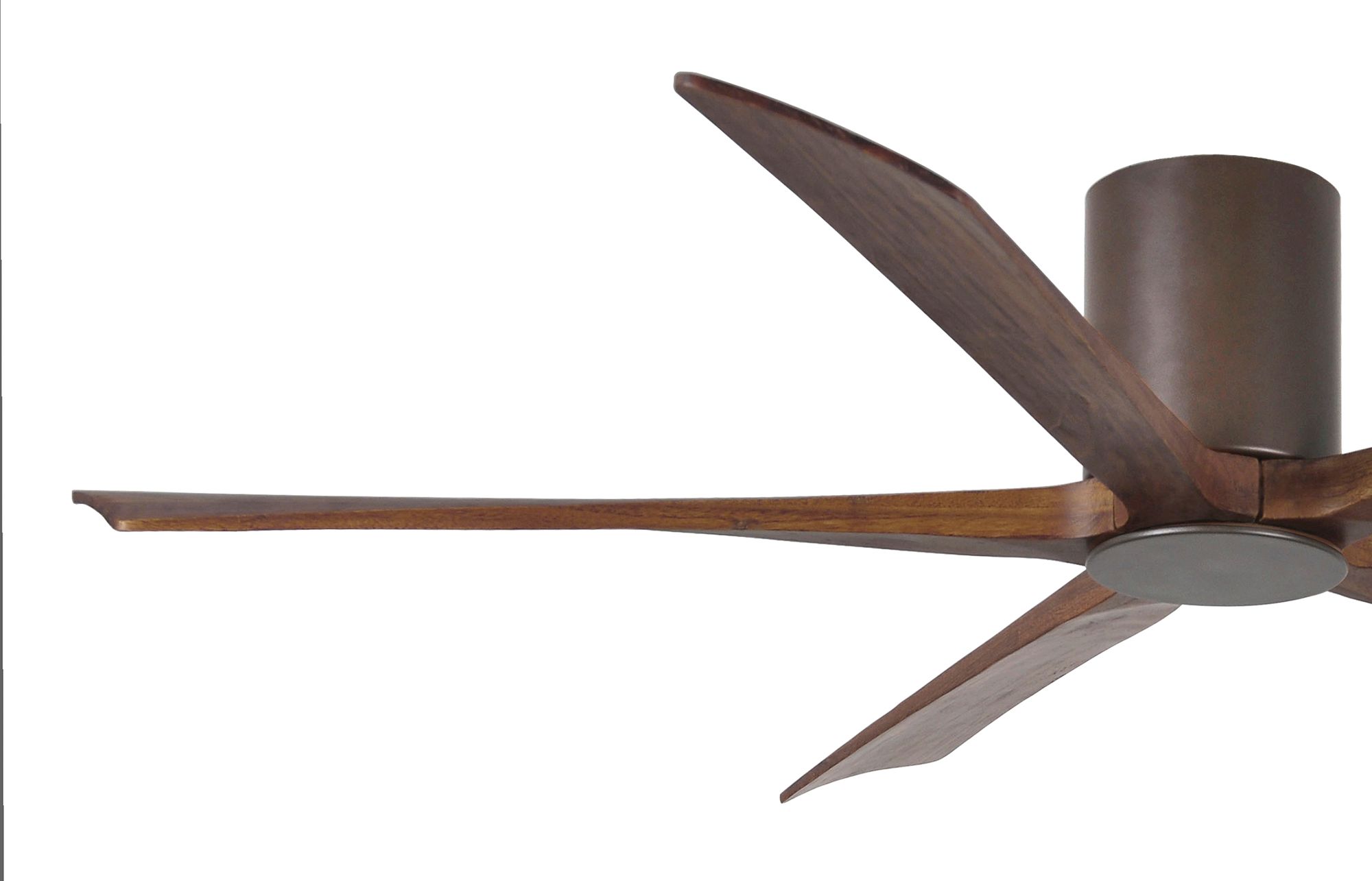 60" Matthews Irene-5HLK Bronze Hugger LED Ceiling Fan with Remote