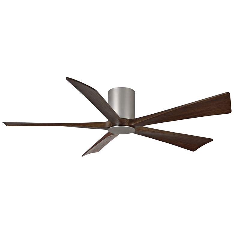 Image 5 60 inch Matthews Irene-5HLK Nickel Hugger Damp Rated Fan with Remote more views
