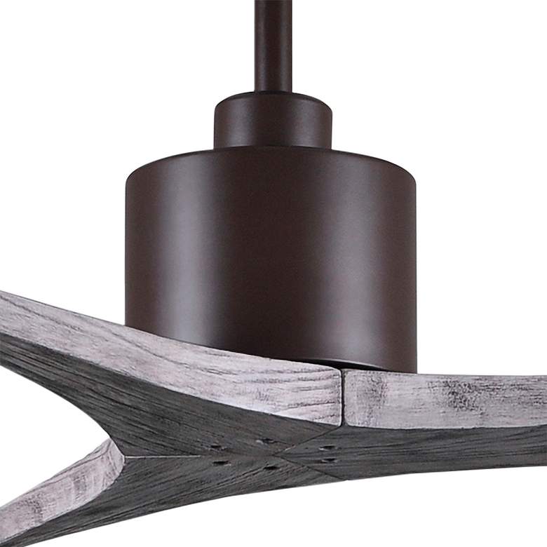 Image 3 60 inch Matthews Mollywood Bronze Barnwood Outdoor Ceiling Fan with Remote more views