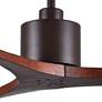 60" Matthews Mollywood Bronze Walnut Damp Ceiling Fan with Remote