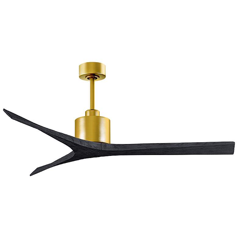 Image 1 60" Matthews Mollywood Brushed Brass 3-Blade Ceiling Fan