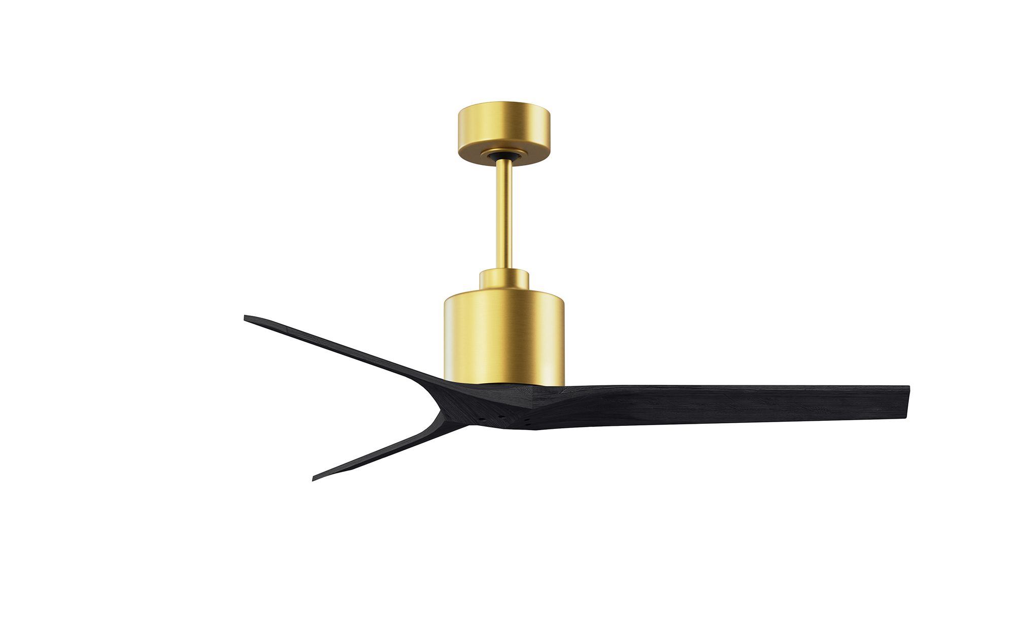 Image 2 60" Matthews Mollywood Brushed Brass 3-Blade Ceiling Fan more views