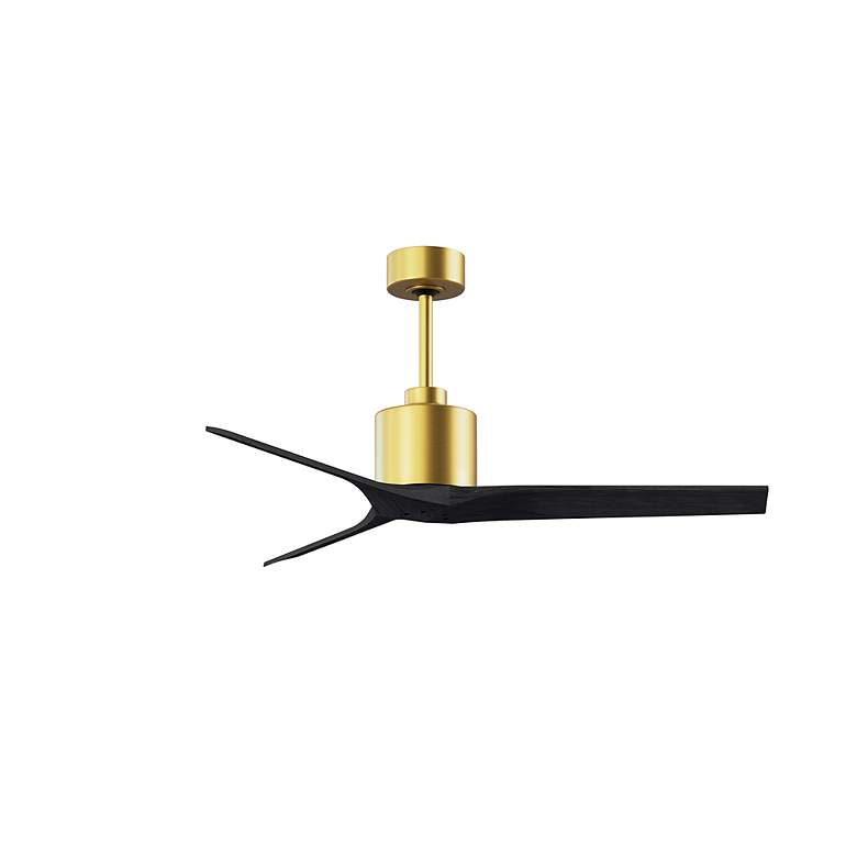 Image 2 60" Matthews Mollywood Brushed Brass 3-Blade Ceiling Fan more views