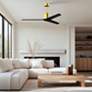3_60" Matthews Mollywood Brushed Brass 3-Blade Ceiling Fan more views