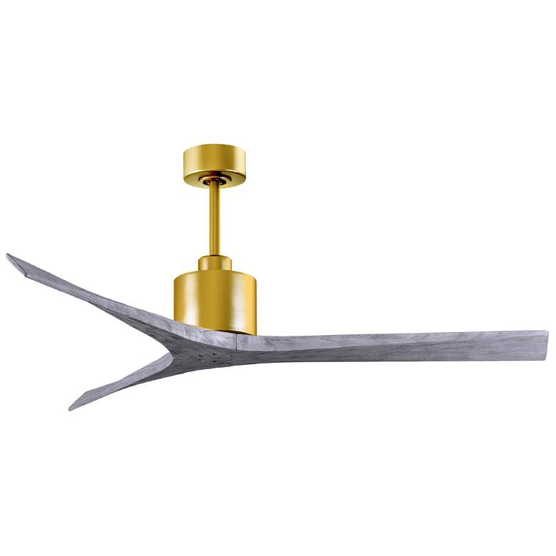 Image 1 60" Matthews Mollywood Brushed Brass 3-Blade Ceiling Fan