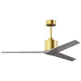 60" Matthews Mollywood Brushed Brass 3-Blade Ceiling Fan 60" Matthews Mollywood Brushed Brass 3-Blade Ceiling Fan