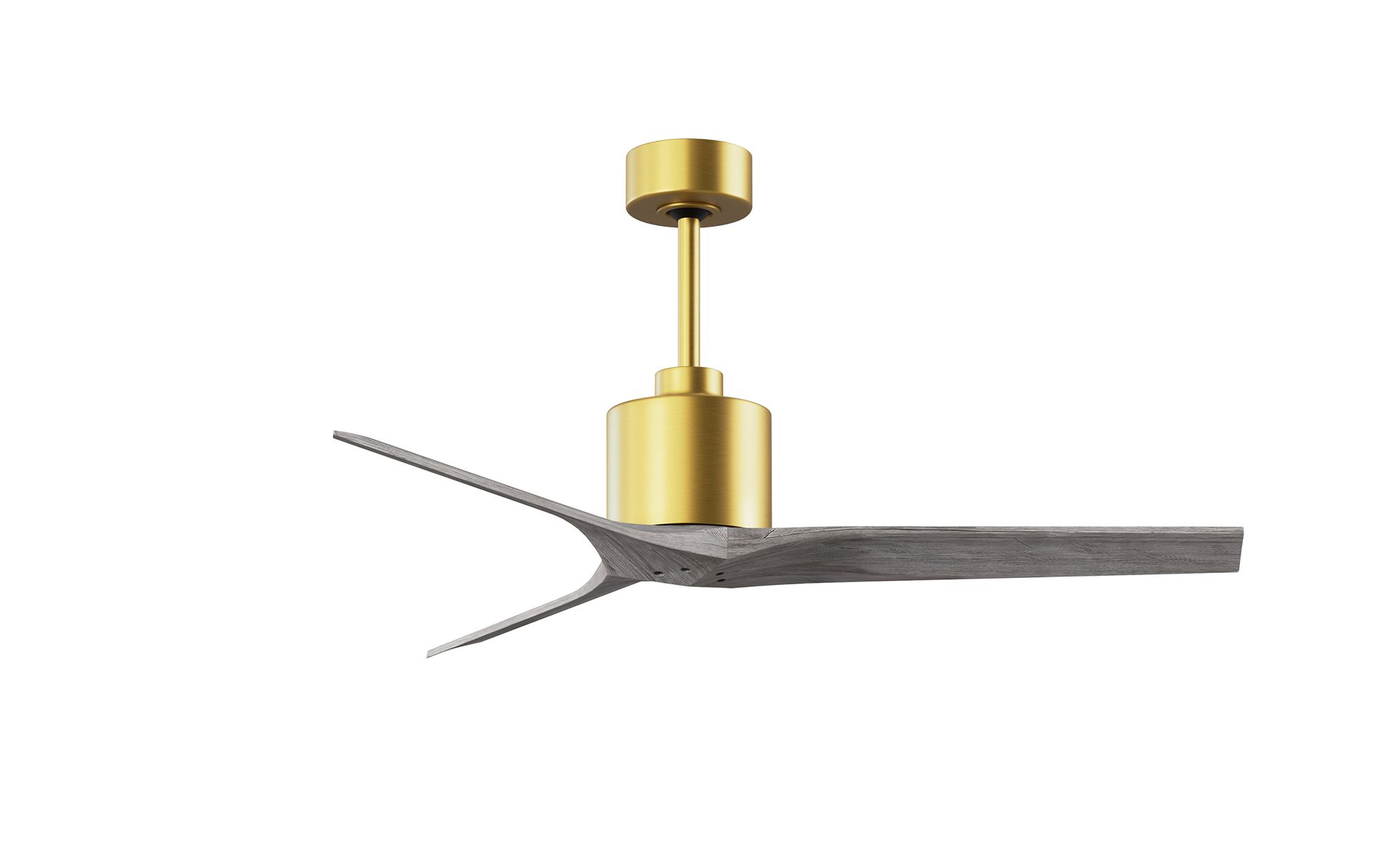 Image 2 60" Matthews Mollywood Brushed Brass 3-Blade Ceiling Fan more views