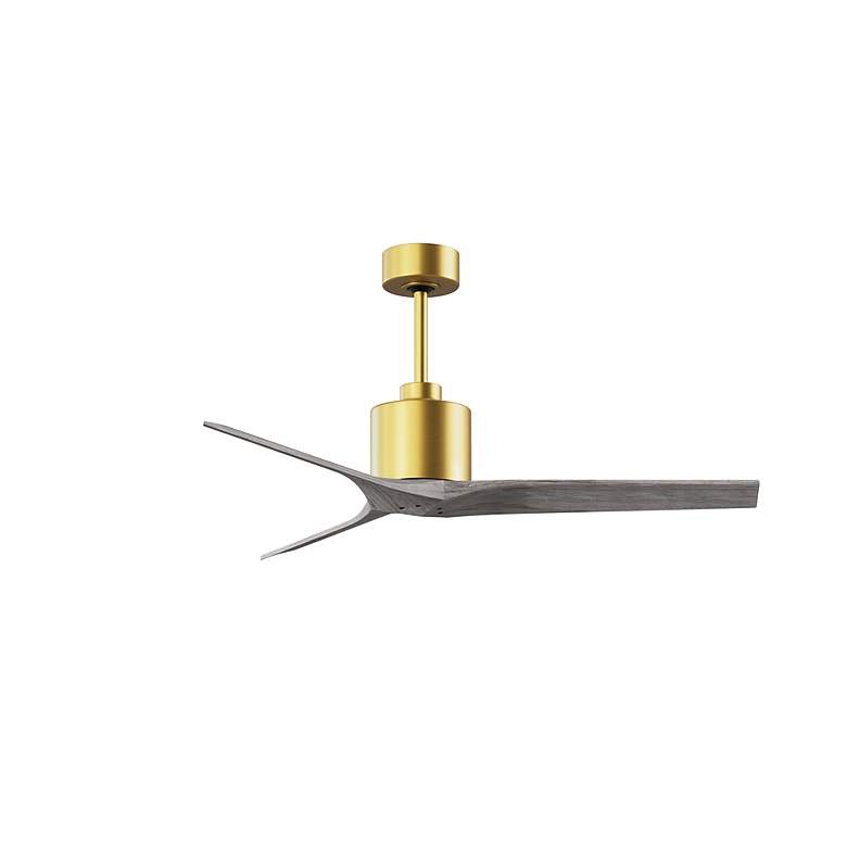 Image 2 60" Matthews Mollywood Brushed Brass 3-Blade Ceiling Fan more views