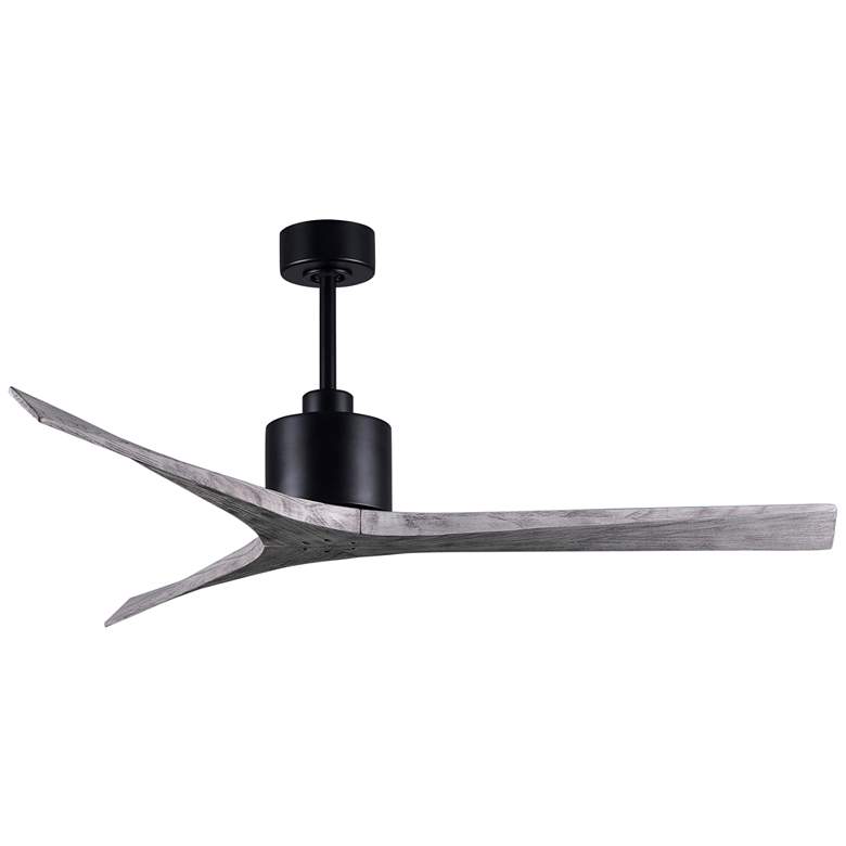 Image 2 60" Matthews Mollywood Matte Black Barnwood Damp Rated Fan with Remote
