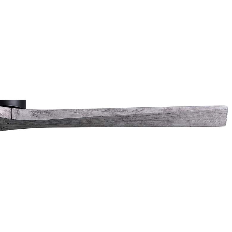 Image 4 60" Matthews Mollywood Matte Black Barnwood Damp Rated Fan with Remote more views