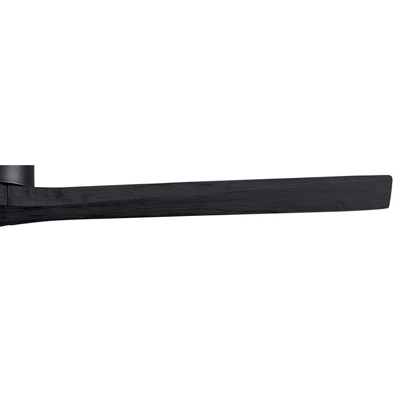 Image 4 60" Matthews Mollywood Matte Black Damp Rated Ceiling Fan with Remote more views