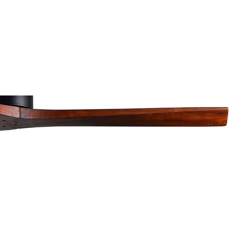 Image 4 60" Matthews Mollywood Matte Black Walnut Damp Rated Fan with Remote more views