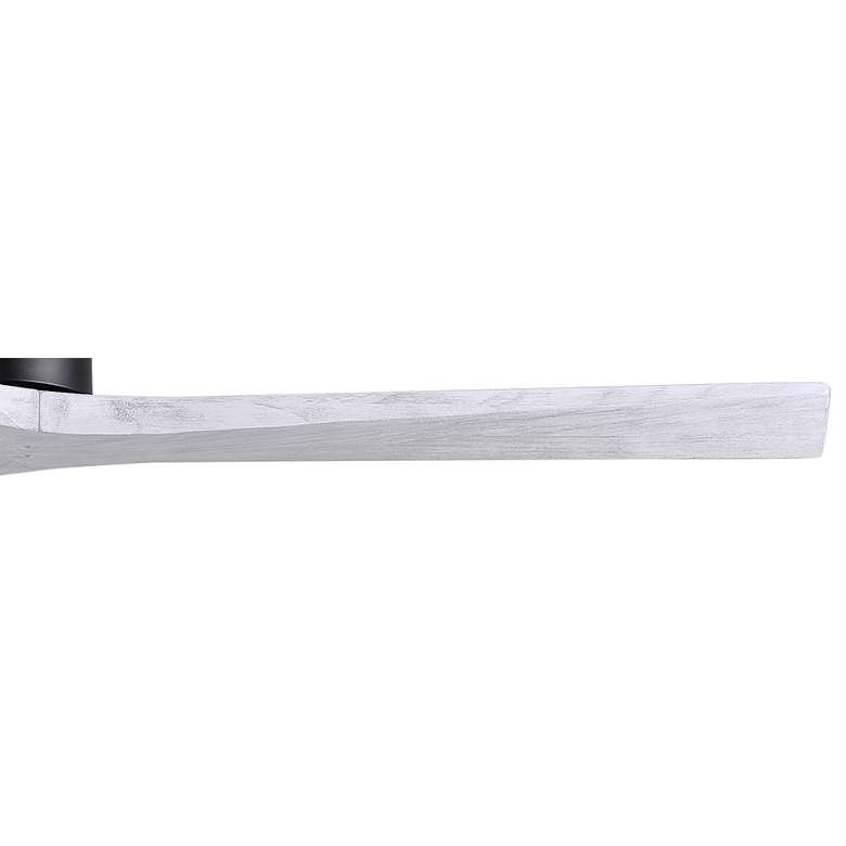 Image 4 60" Matthews Mollywood Matte Black White Damp Rated Fan with Remote more views