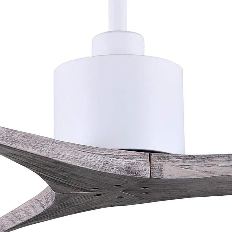 Image 3 60" Matthews Mollywood Matte White Barnwood Damp Rated Fan with Remote more views