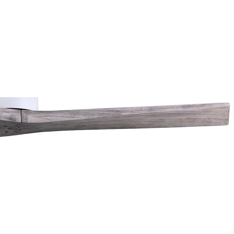 Image 4 60" Matthews Mollywood Matte White Barnwood Damp Rated Fan with Remote more views