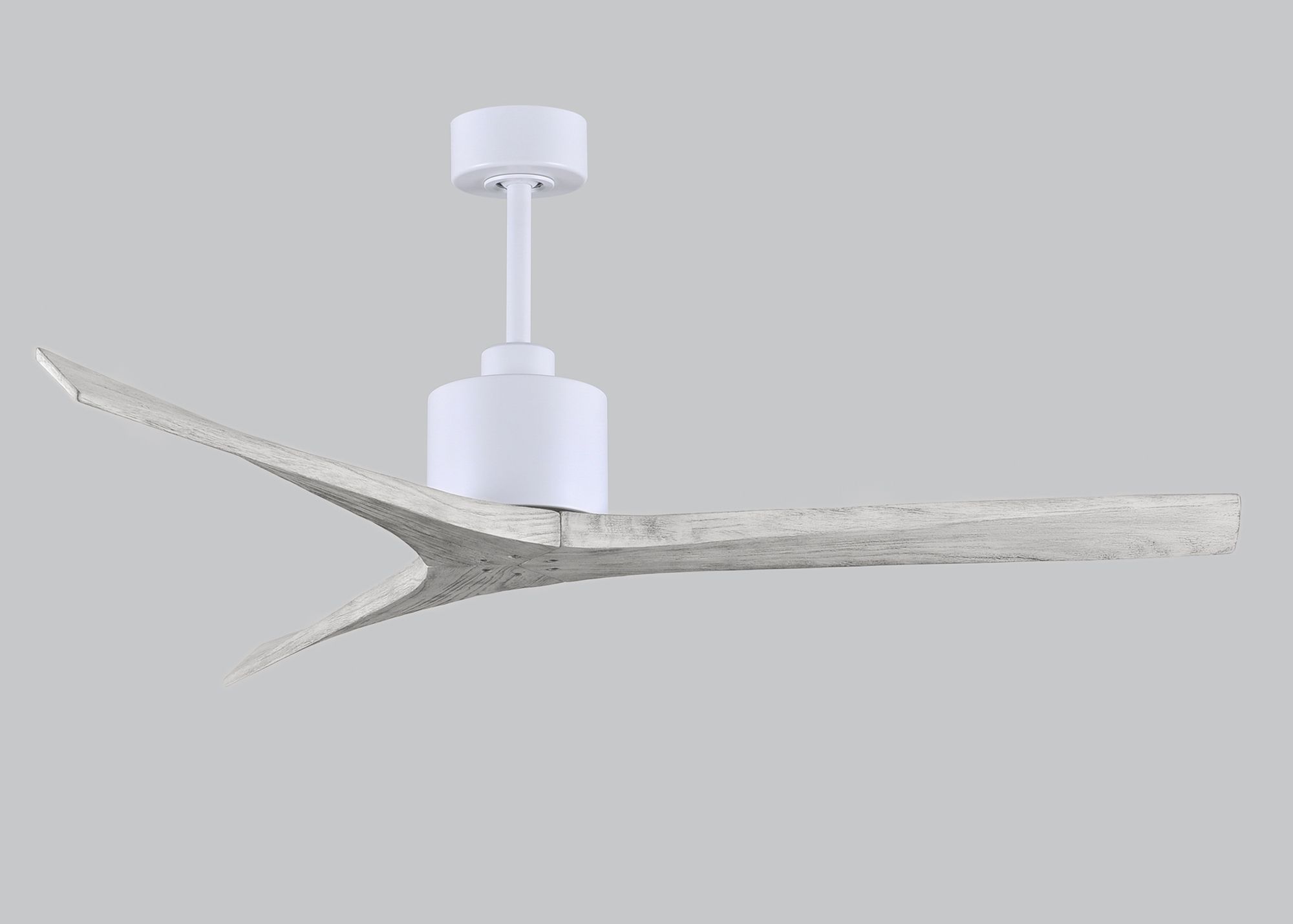 Image 6 60" Matthews Mollywood Matte White Barnwood Damp Rated Fan with Remote more views