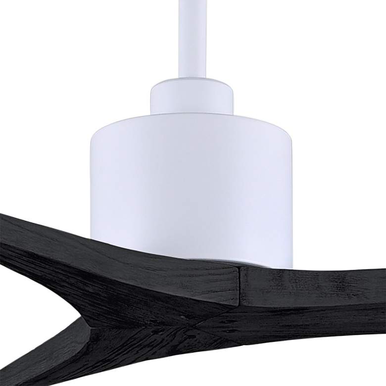 Image 3 60" Matthews Mollywood Matte White Black Damp Rated Fan with Remote more views