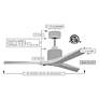 7_60" Matthews Mollywood Matte White Black Damp Rated Fan with Remote more views